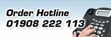 Order Hotline - 01908 222 113
