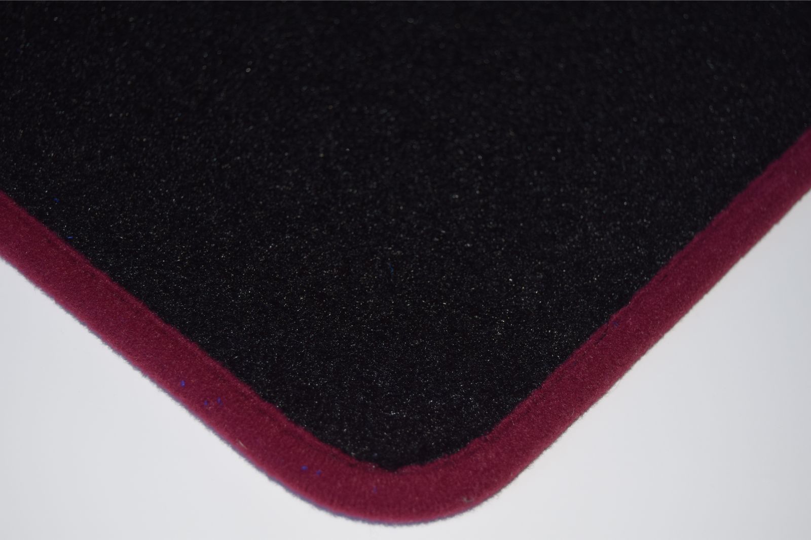 RMSone Black Tailored Car Mats With Pink Trim - For Peugeot 107 - 4pc Set