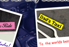 Dad's car mats - gift idea